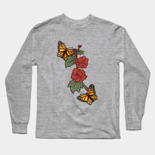 Natures Monarch Butterflies Long Sleeve T-Shirt